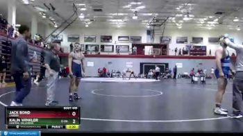 174 lbs Cons. Round 2 - Kalin Winkler, Central Oklahoma vs Jack Bond, Lander