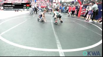 76-80 lbs Rr Rnd 2 - CHEYENNE LIES, Derby Wrestling Club vs Tegan Jones, Ponca City Wildcat Wrestling