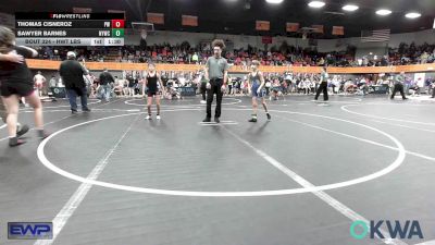 61 lbs Quarterfinal - Thomas Cisneroz, Powerhouse Wrestling vs Sawyer Barnes, Newcastle Youth Wrestling