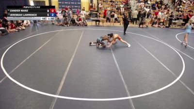 126 lbs Champ. Round 2 - Zander Manz, IA vs Jeremiah Lawrence, IL