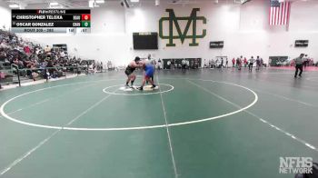 285 lbs Cons. Round 1 - Oscar Gonzalez, Channel Islands vs Christopher Teloxa, San Gabriel