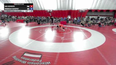 115 lbs Quarters - Ava Schultz, Pinnacle vs Rebekah Katzfey, Askren Wrestling Academy