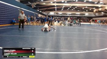 133 lbs Semifinal - Caiden Heller, Messiah vs Aidan O`Shea, Unattached-F&M