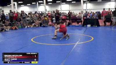 114 lbs 2nd Wrestleback (16 Team) - Brooks McCollom, Oklahoma Blue vs Scott Cascio, Louisiana