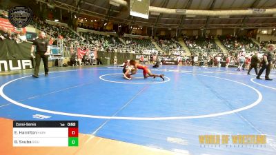 105 lbs Consolation - Ethan Hamilton, Harvey Twisters vs Beckett Svuba, Siouxland Wrestling Academy