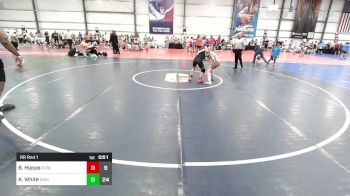 90 lbs Rr Rnd 1 - Brayden Hoppe, Revival Blue vs Kael White, Grain House Grapplers