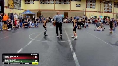 60 lbs Semifinal - Knox Guyer, North East Jr Wrestling vs Fred Pratola, Kraken