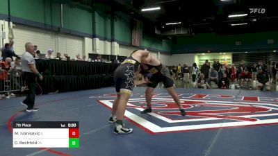 285 lbs 7th Place - Marko Ivanisevic, IL vs Dean Bechtold, PA