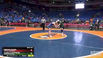 120 lbs Cons. Round 2 - Isabella Motteler, Peoria (Richwoods) vs Oregan Dover, Anna (A.-Jonesboro)