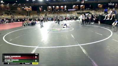 106 lbs Cons. Round 6 - Ryder Menard, Lake Norman vs Gable Hargrove, Social Circle