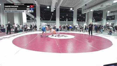 U20 Freestyle FS - 86 lbs Cons. Round 1 - Carter Paulson, Mustang Wrestling Club vs Julian Barajas, Monster Garage
