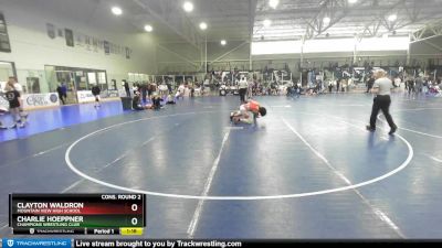 150 lbs Cons. Round 2 - Charlie Hoeppner, Champions Wrestling Club vs Clayton Waldron, Mountain View High School