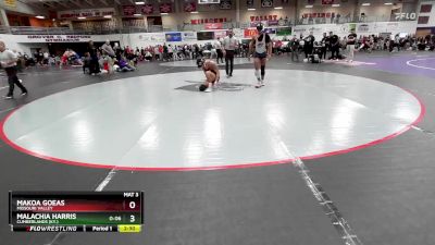 157 lbs Cons. Round 5 - Makoa Goeas, Missouri Valley vs Malachia Harris, Cumberlands (Ky.)