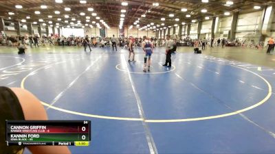 100 lbs Rd# 2 10:30am Friday - Kannin Ford, Iowa Black vs Cannon Griffin, Ranger Wrestling Club