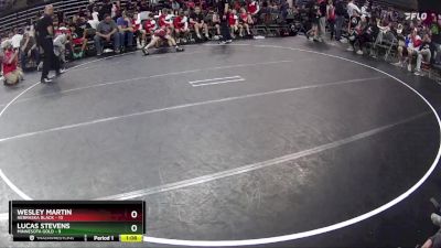 75 lbs Finals (8 Team) - Lucas Stevens, Minnesota Gold vs Wesley Martin, Nebraska Black