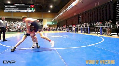 130 lbs Round Of 16 - Mikey Vargas, Team Coalinga vs Nathan Newman, Lake Catholic