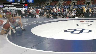 138 lbs Cons. Sub-rd Of 64 - Brayden Bosh, Utah vs Gage Spurgeon, Iowa