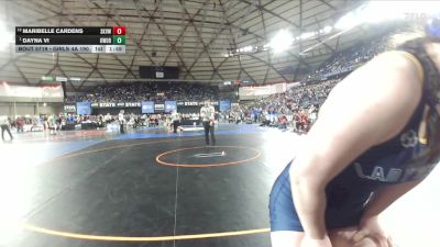 Girls 4A 190 lbs Semifinal - Dayna Vi, Kentwood (Girls) vs Maribelle Cardens, Skyview (Girls)