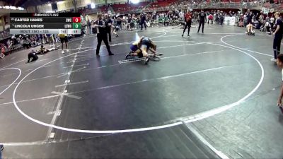 125 lbs Quarterfinal - Lincoln Unger, Lincoln Squires Wrestling Club vs Carter Hanes, Seward Wrestling Club