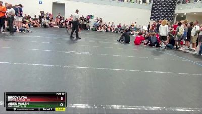 190 lbs Round 4 (6 Team) - Aiden Walsh, Mat Monkeys vs Brody Lyda, Bronco Elite WC