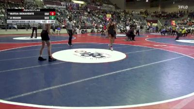 4A 113 lbs Cons. Round 1 - Jj Reade, Bauxite High School vs Matua Benavente, GRAVETTE HIGH SCHOOL