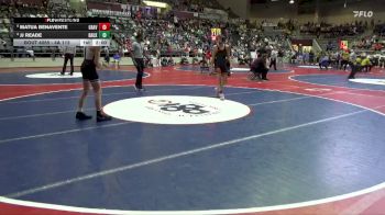 4A 113 lbs Cons. Round 1 - Jj Reade, Bauxite High School vs Matua Benavente, GRAVETTE HIGH SCHOOL