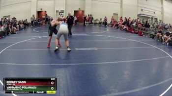 220 lbs Semis & 1st Wrestleback (8 Team) - Rodney Sabin, Utah vs Vaimanino Polamalu, Team Oregon