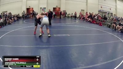 220 lbs Semis & 1st Wrestleback (8 Team) - Rodney Sabin, Utah vs Vaimanino Polamalu, Team Oregon