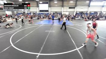85 lbs Quarterfinal - Branson Bressler, McKenzie River Mat Club vs Jordy Smart, Ravage WC