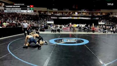 5A 145 lbs Semifinal - Diego Archibeque, Rio Rancho vs Xzavier Salazar, Volcano Vista