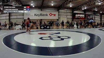 74 kg Cons. Round 5 - Ryker Fullmer, Brunson UVRTC vs Drayden Morton, West Coast Regional Training Center