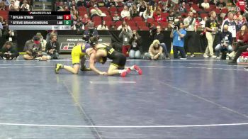 1A-144 lbs Semifinal - Steve Brandenburg, Lake Mills vs Dylan Stein, Lenox