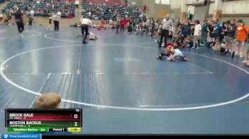 70 lbs Semis & Wb (16 Team) - Boston Backus, Champions 2 vs Brock Gale, Mt. Crest