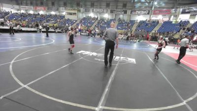 95 lbs Consi Of 16 #1 - Caleb Wilson, Silverbacks vs Roger Wessel, Wrecking Crew