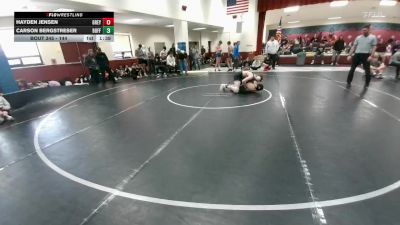 144 lbs Cons. Round 4 - Hayden Jensen, Greybull/Riverside vs Carson Bergstreser, Buffalo