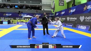 Ecaterina Mahu vs Alevtina Korosteleva 2026 European Jiu-Jitsu IBJJF Championship