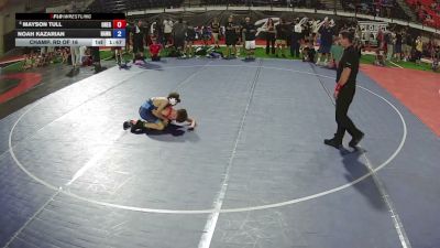 92 lbs Champ. Rd Of 16 - Mayson Tull, Oregon vs Noah Kazarian, Hawaii