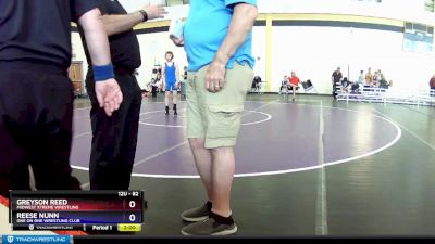 82 lbs 7th Place Match - Greyson Reed, Midwest Xtreme Wrestling vs Reese Nunn, One On One Wrestling Club