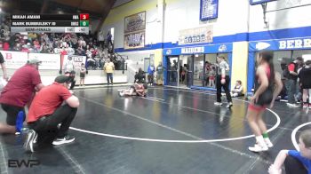 80 lbs Semifinal - Mikah Amani, HURRICANE WRESTLING ACADEMY vs Mark Bumbulsky III, Owasso Takedown Club