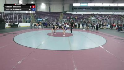 124 lbs Quarterfinal - Haylee Robinson, Wilkes vs Megan Edwards, Elmira College