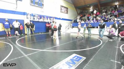 91 lbs Rr Rnd 5 - Kylie Stanhope, Sallisaw Takedown Club vs Avalynn Mehan, Cotton County Wrestling Club