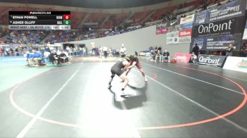5A Boys 175 lbs Champ. Round 1 - Devin Hinman, Redmond Boys vs Bryce Johnson, Thurston Boys