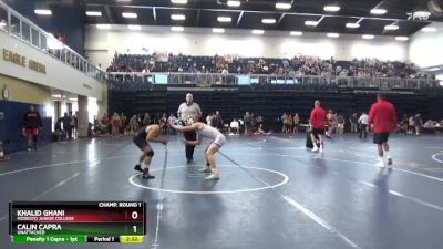 165 lbs Champ. Round 1 - Khalid Ghani, Modesto Junior College vs Calin Capra, Unattached