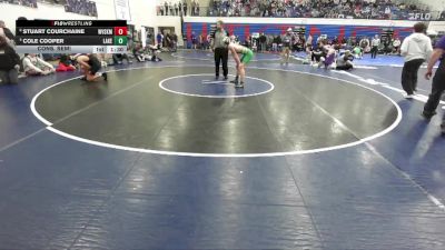 144 lbs Cons. Semi - Stuart Courchaine, West Valley (Spokane) vs Cole Cooper, Lakeland