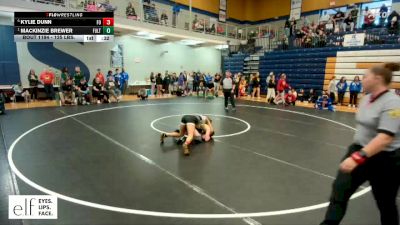 125 lbs. 3rd Place Match - Mackinzie Brewer, Fulton vs Kylie Dunn, Fort Osage