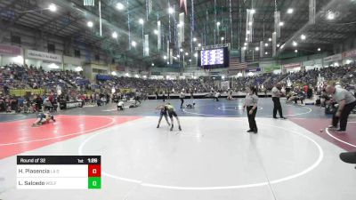 77 lbs Round Of 32 - Horacio Plasencia, La Gente WC vs Logan Salcedo, Wolfpack Olathe Co