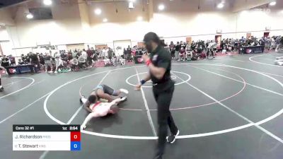 86 kg Cons 32 #1 - John Richardson, Prosper High School Wrestling vs Thomas Stewart, Virginia