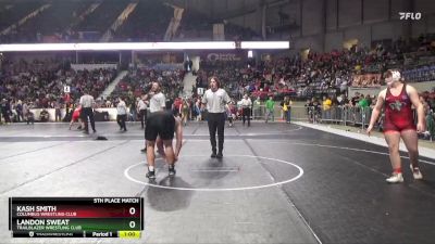 235 lbs 5th Place Match - Kash Smith, Columbus Wrestling Club vs Landon Sweat, Trailblazer Wrestling Club