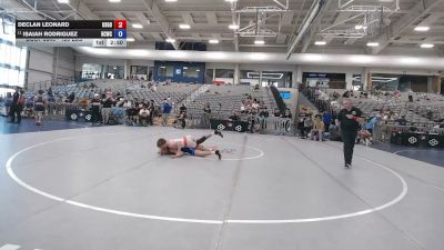 120 lbs Cons. Sub-semis - Declan Leonard, USA Gold vs Isaiah Rodriguez, Bear Cave Wrestling Club