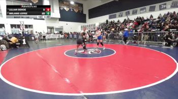 145 lbs Champ. Round 1 - Melanie Lopez, Arroyo vs Lillian Benoe, Fountain Valley
